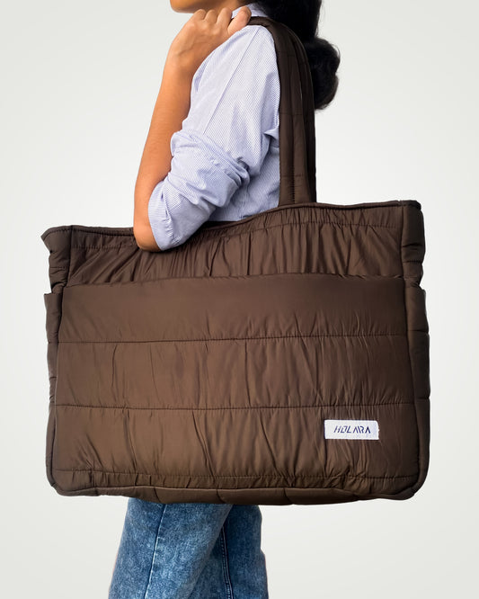 Tutu Puff Organized (large) - Dark Brown