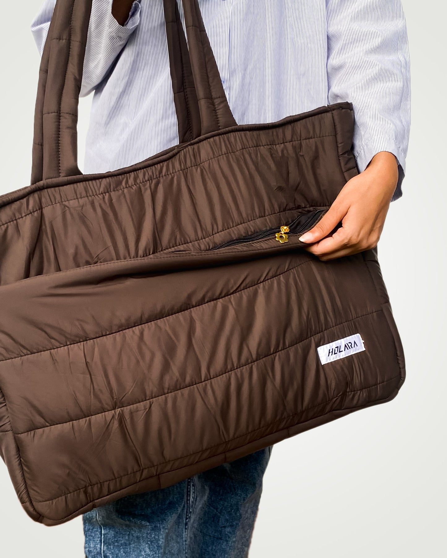 Tutu Puff Organized (large) - Dark Brown