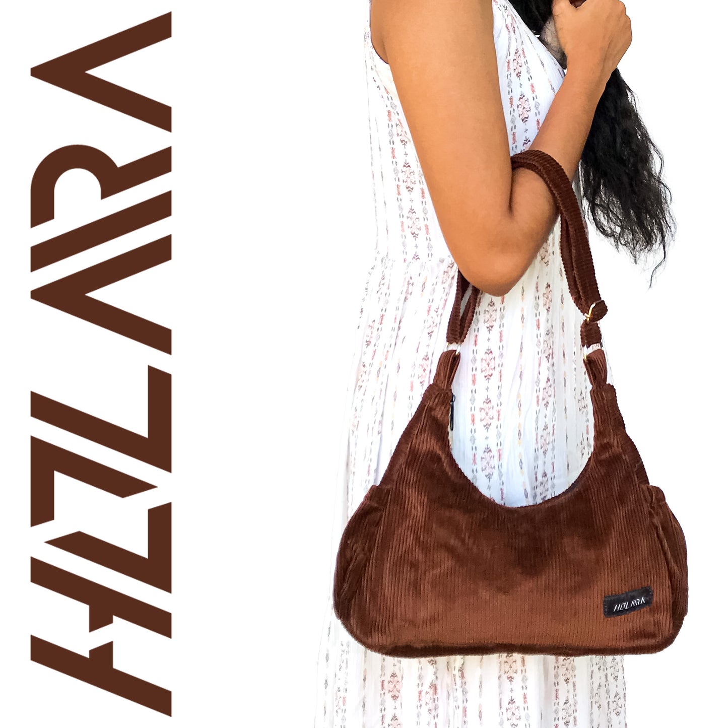 Corduroy City Bag - Coffee Brown