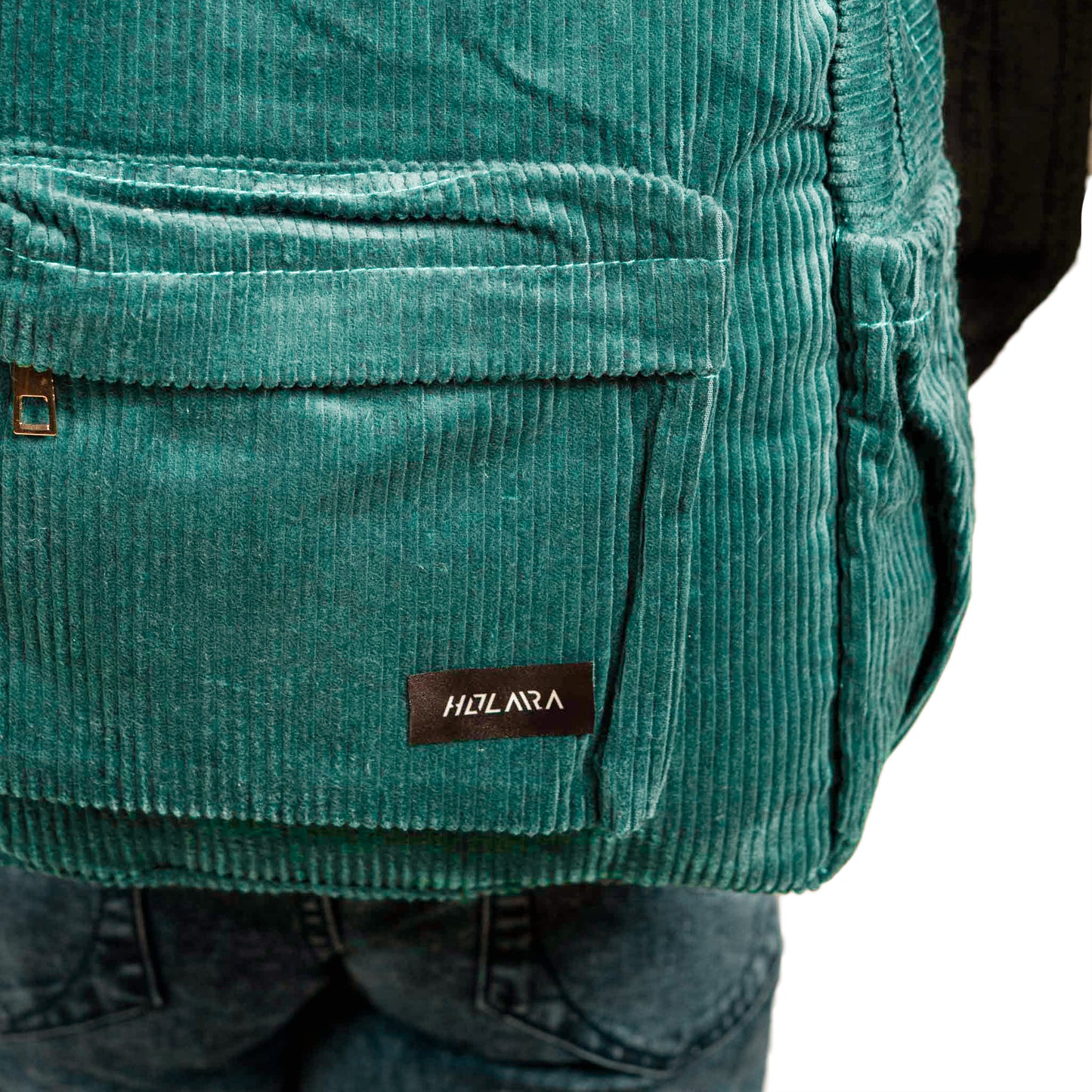 Corduroy Organized Backpack - Peacock Blue