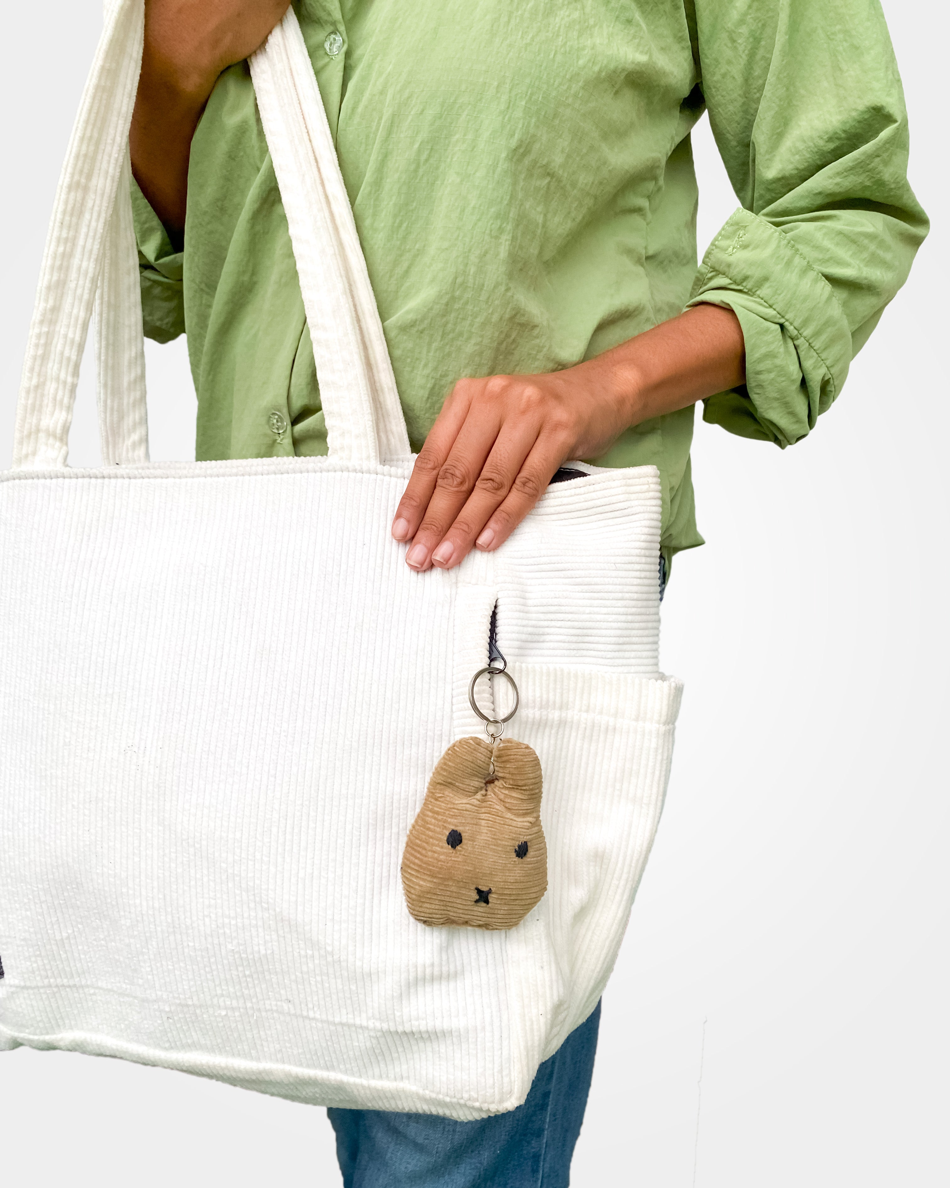 Holaara Lily Organized Tote Bag - White