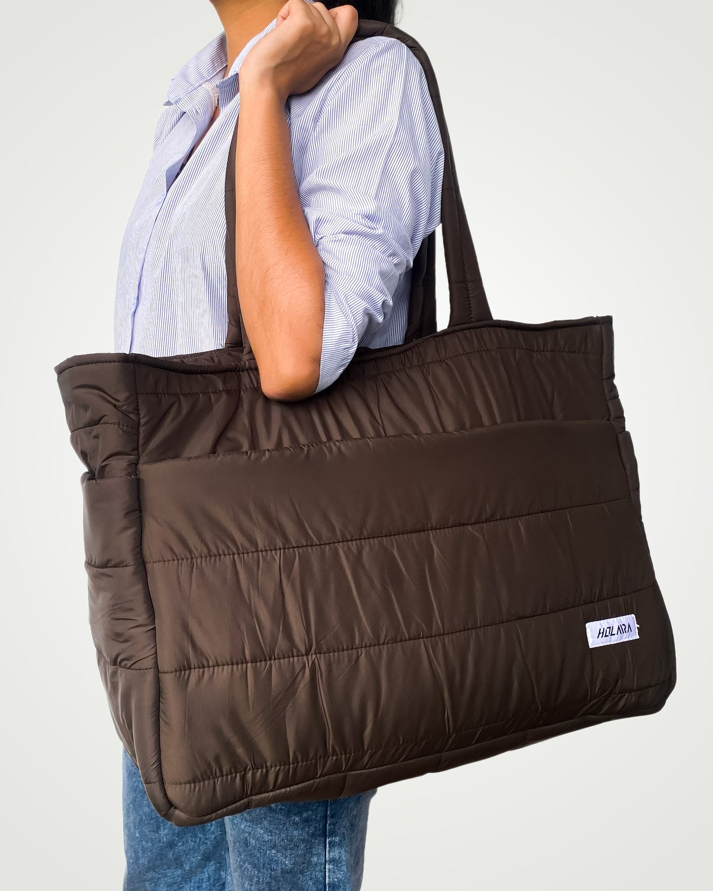 Tutu Puff Organized (large) - Dark Brown