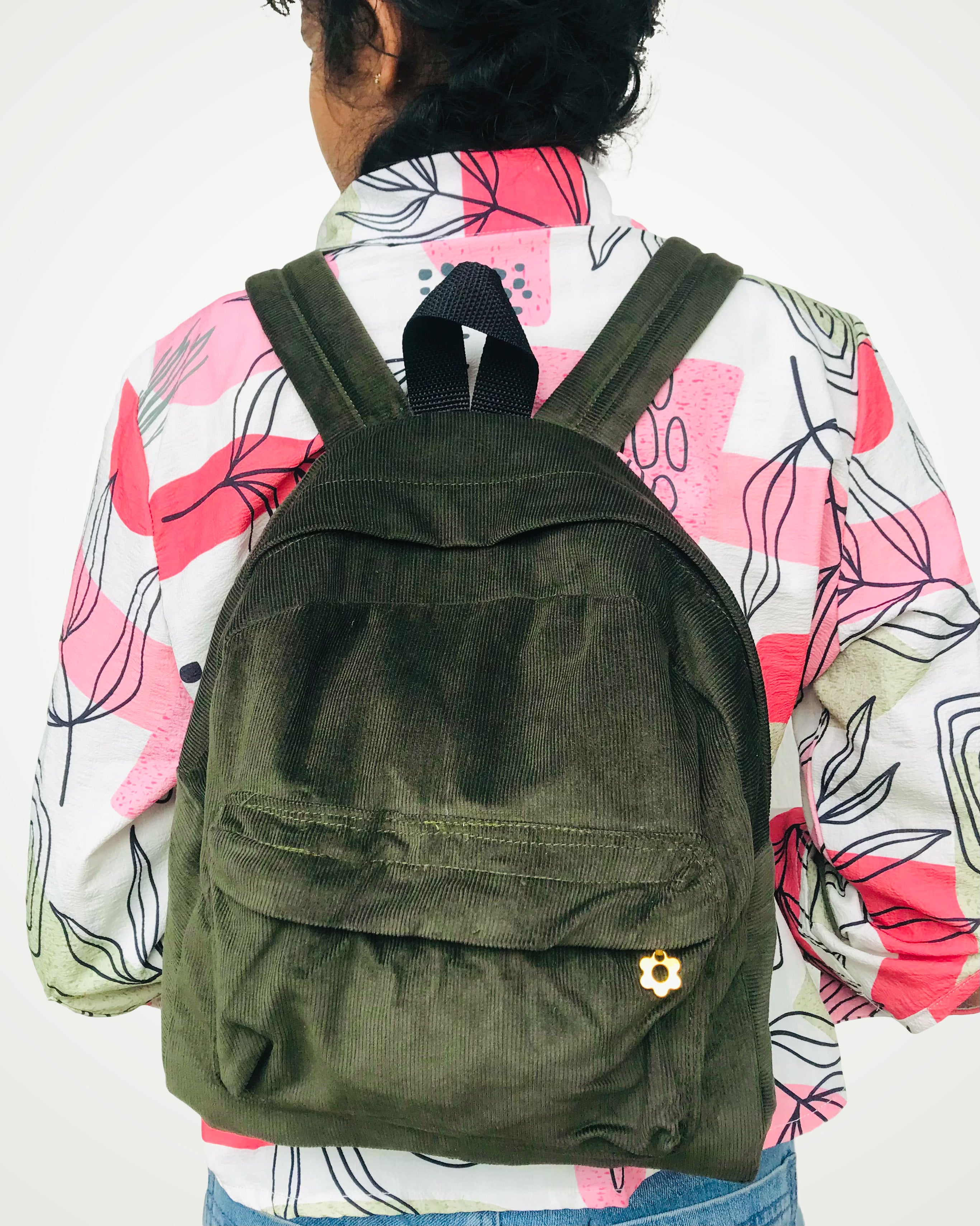Corduroy Mini Backpack