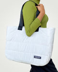 Holaara Iris Organized Tote Bag - White (Water-Resistant)