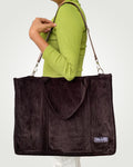 Holaara Camellia Organized Tote Bag - Dark Brown